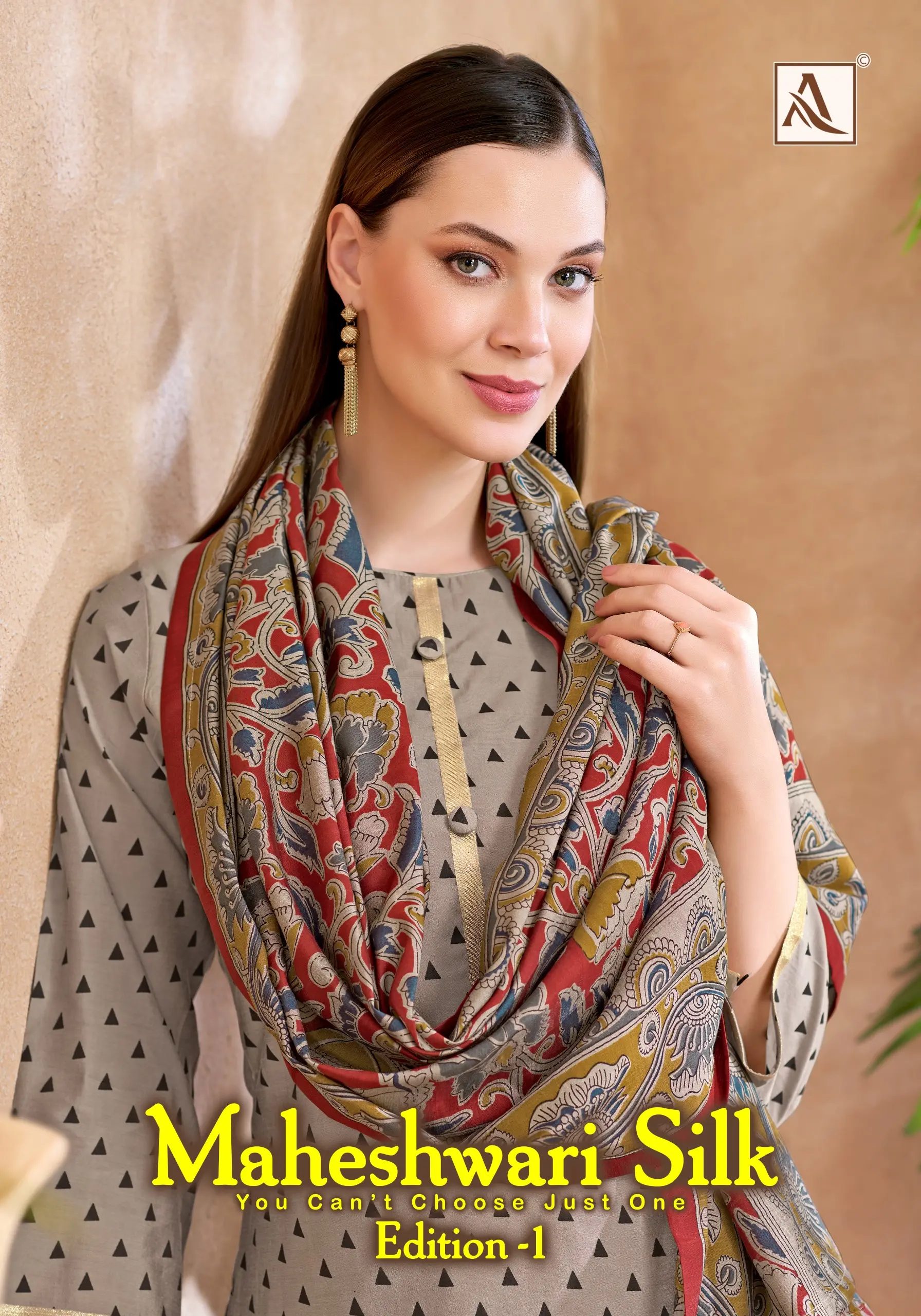 Alok Suit Maheshwari Silk Edition 1