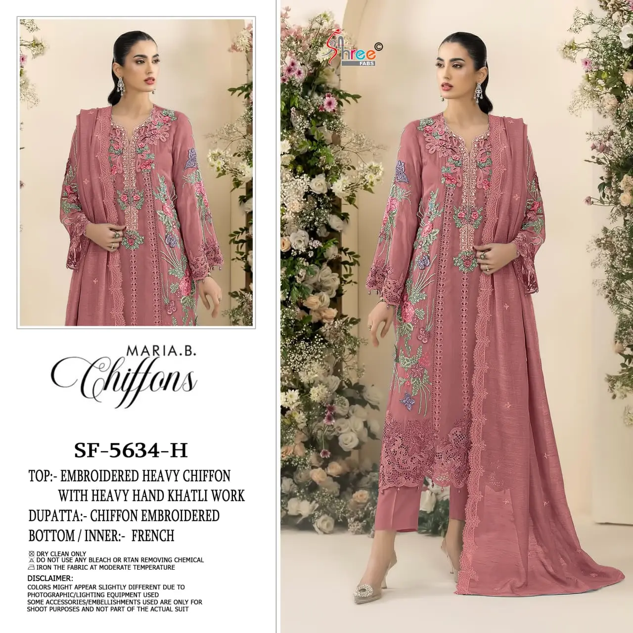 Shree Fabs SF-5634 Hand Khatli Chiffon Suits