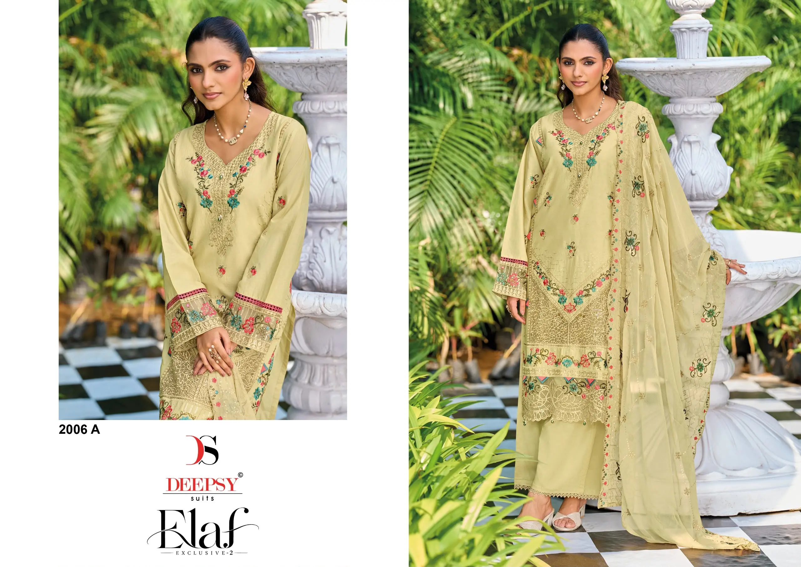 Deepsy Suits Elaf Exclusive 2 Design 2006 A-D