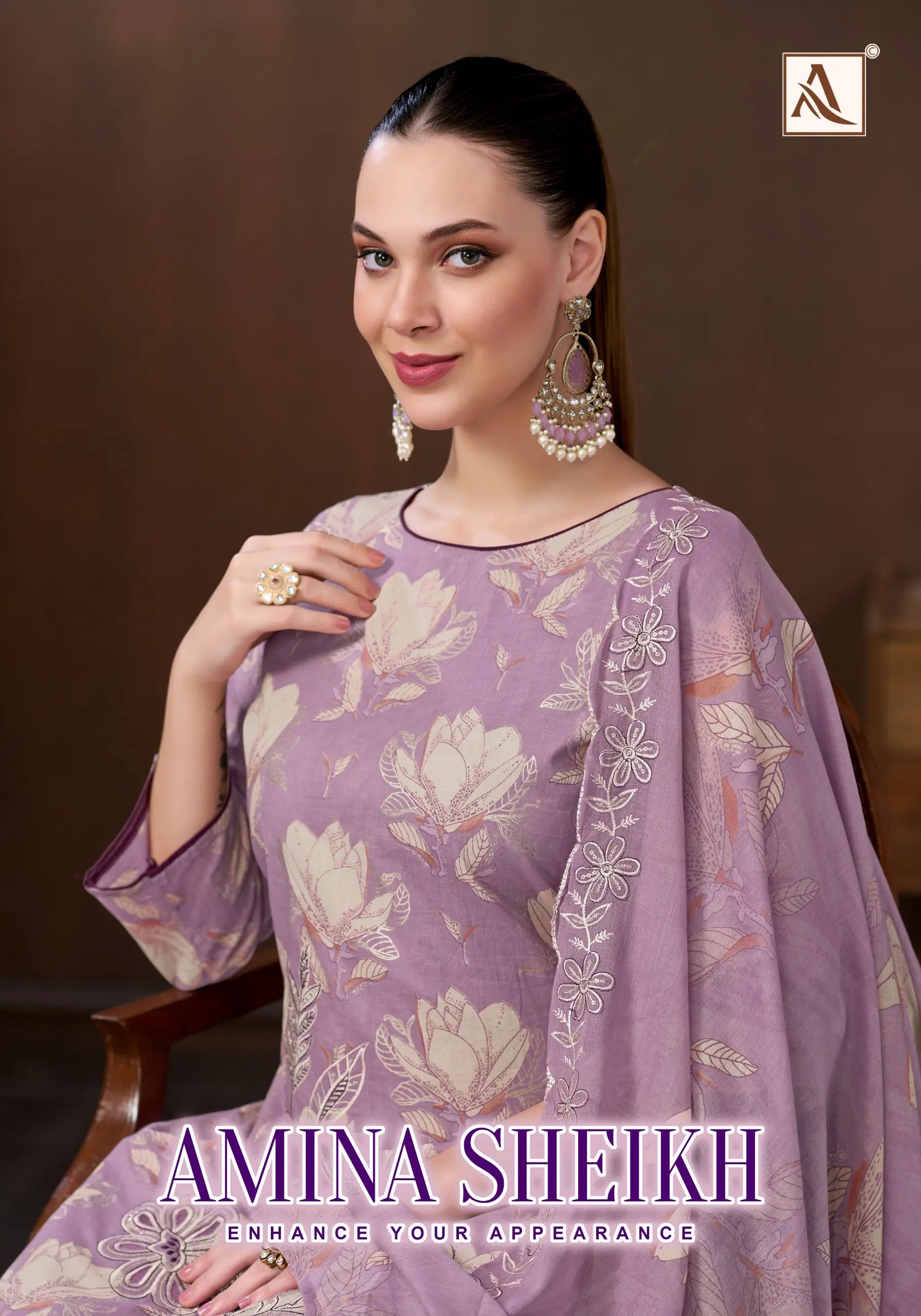 Alok Suit Amina Sheikh Cambric Cotton Suits