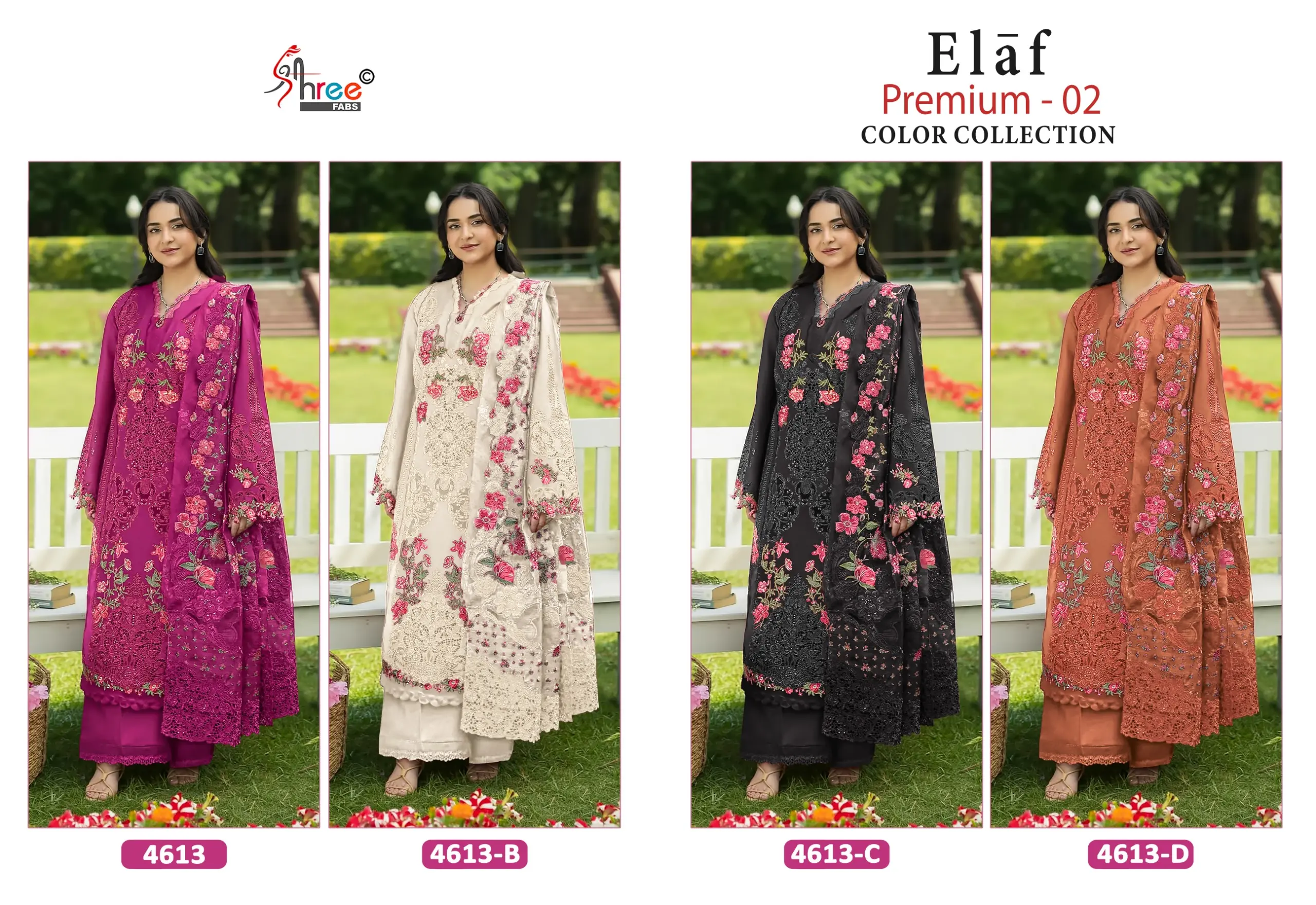 Shree Fabs Elaf Premium Vol 2 Colour Collection 4613