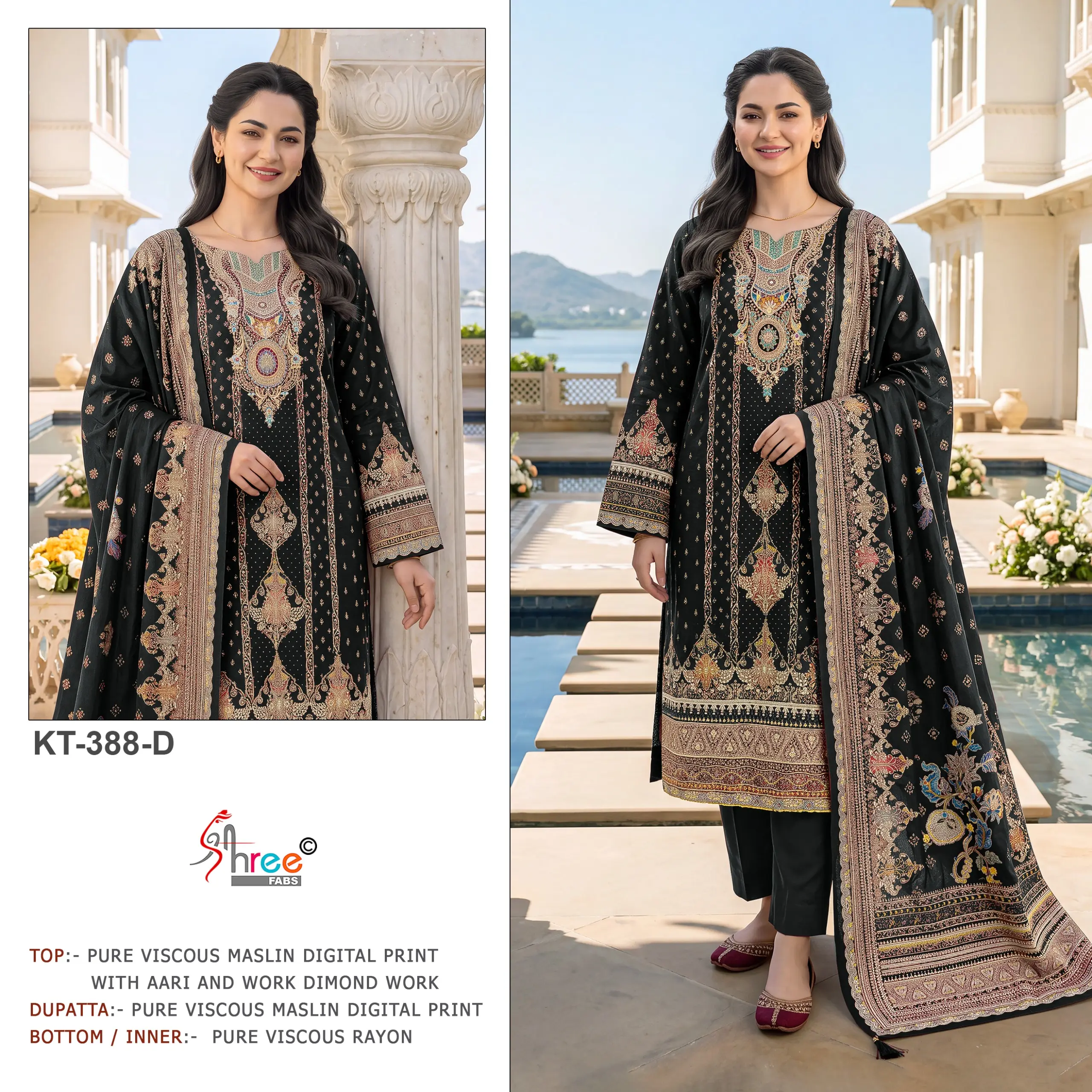 Shree Fabs KT-388 Muslin Suits WITH OPEN IMAGES