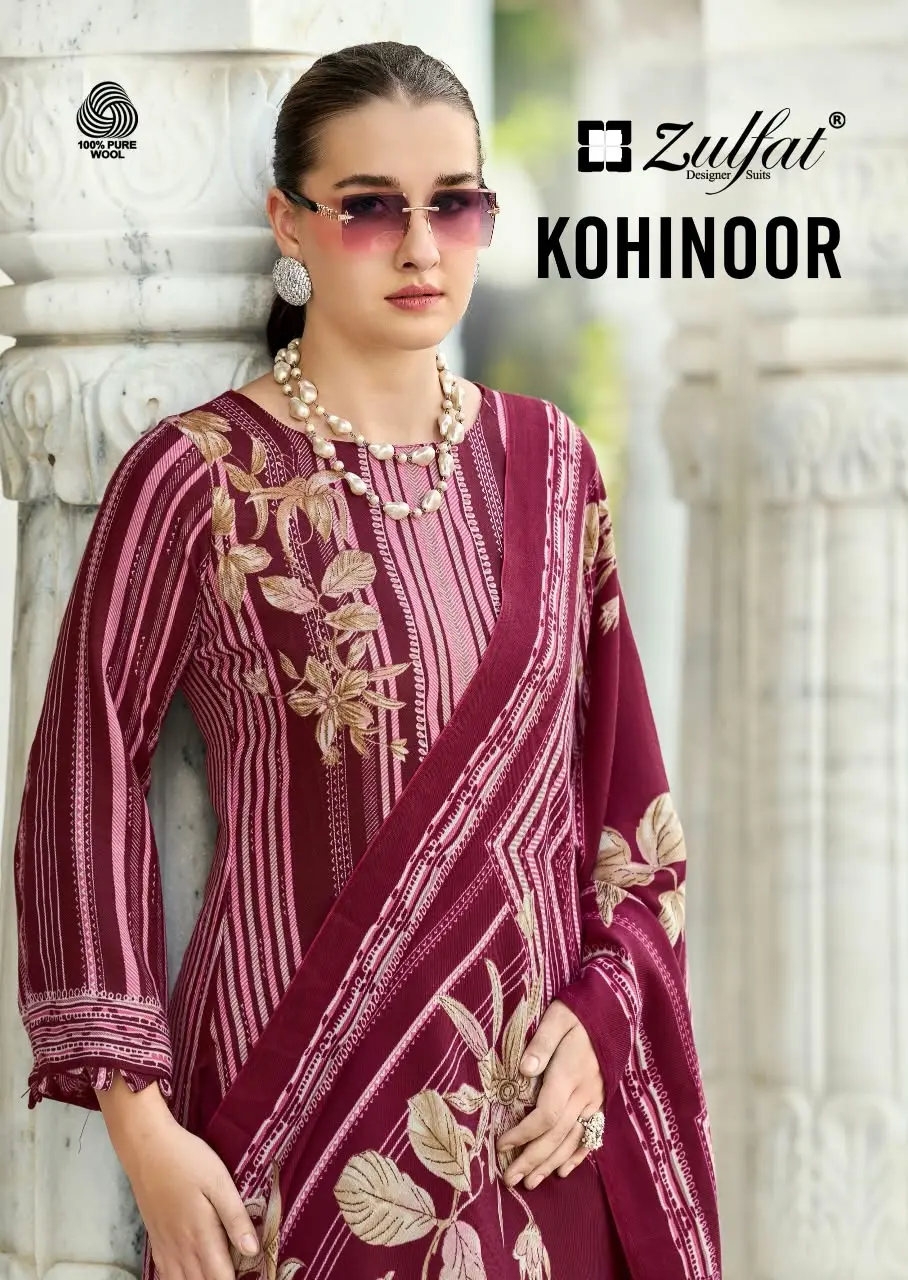 Zulfat Designer Kohinoor Woollen Pashmina Suits