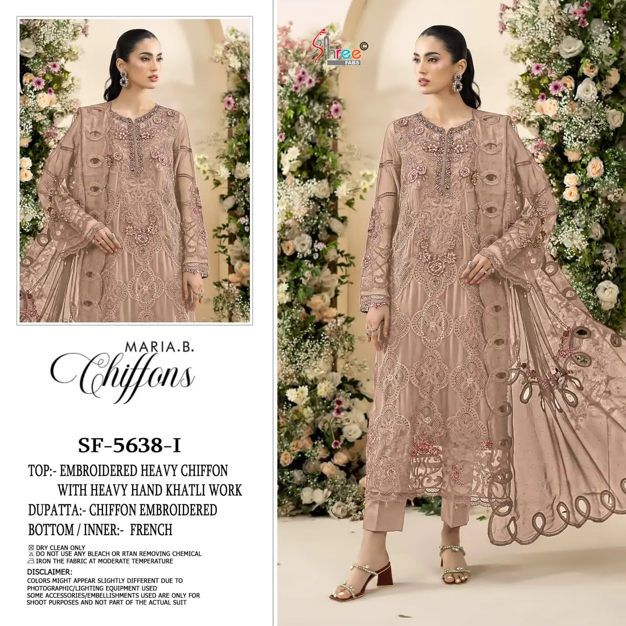 Shree Fabs SF-5638 Hand Khatli Chiffon Suits