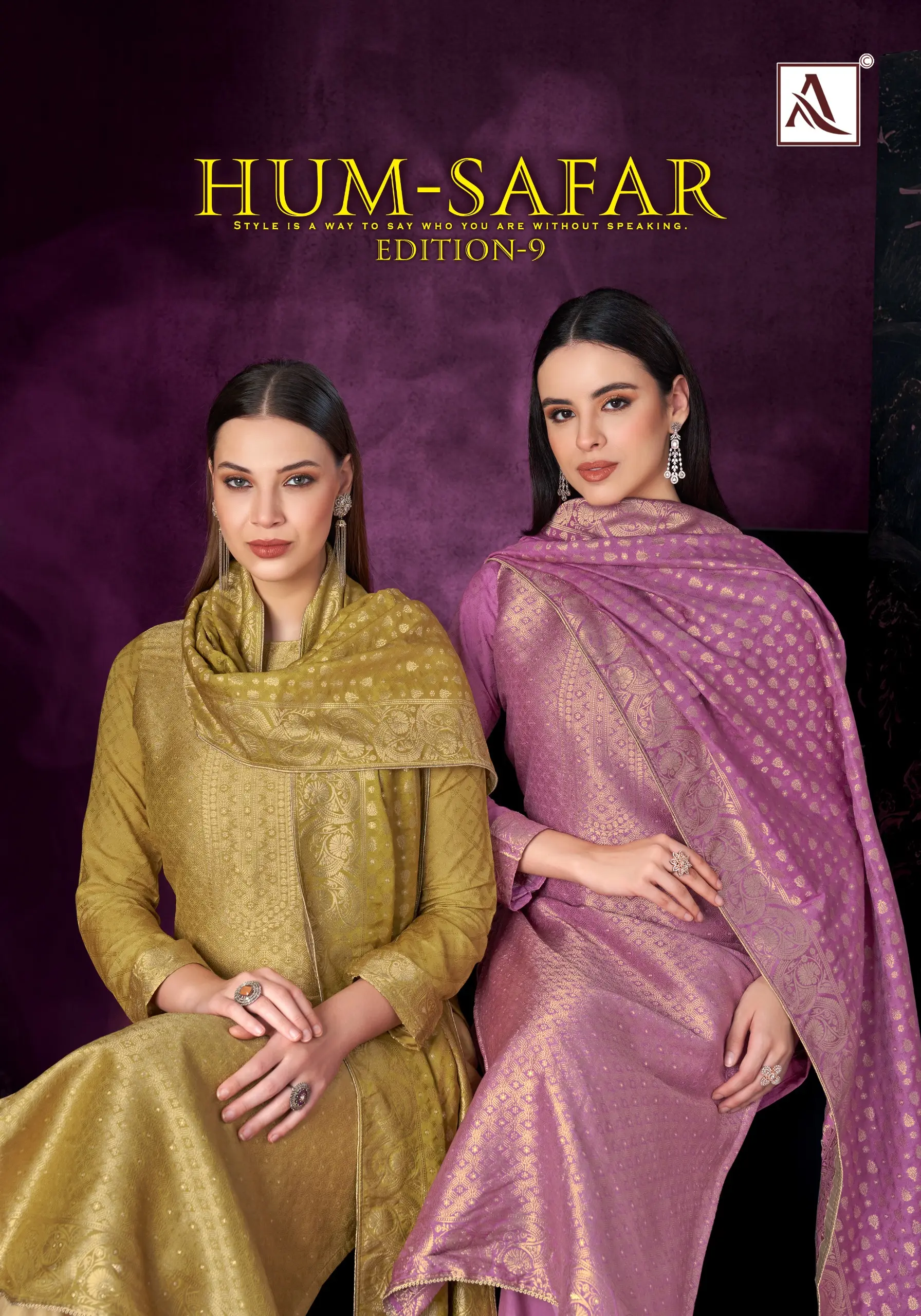 Alok Suit Hum Safar Edition 9 Viscose Maslin Jacquard Suits