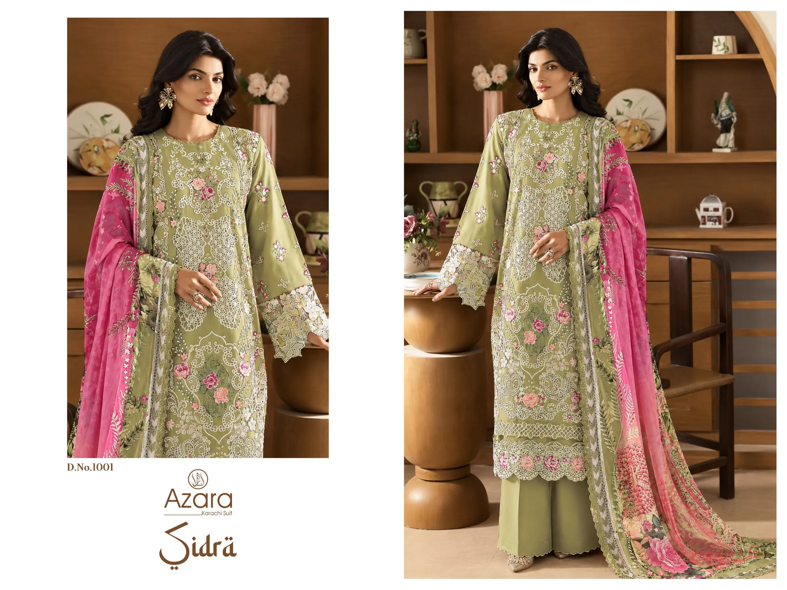 Azara Sidra Cotton Suits