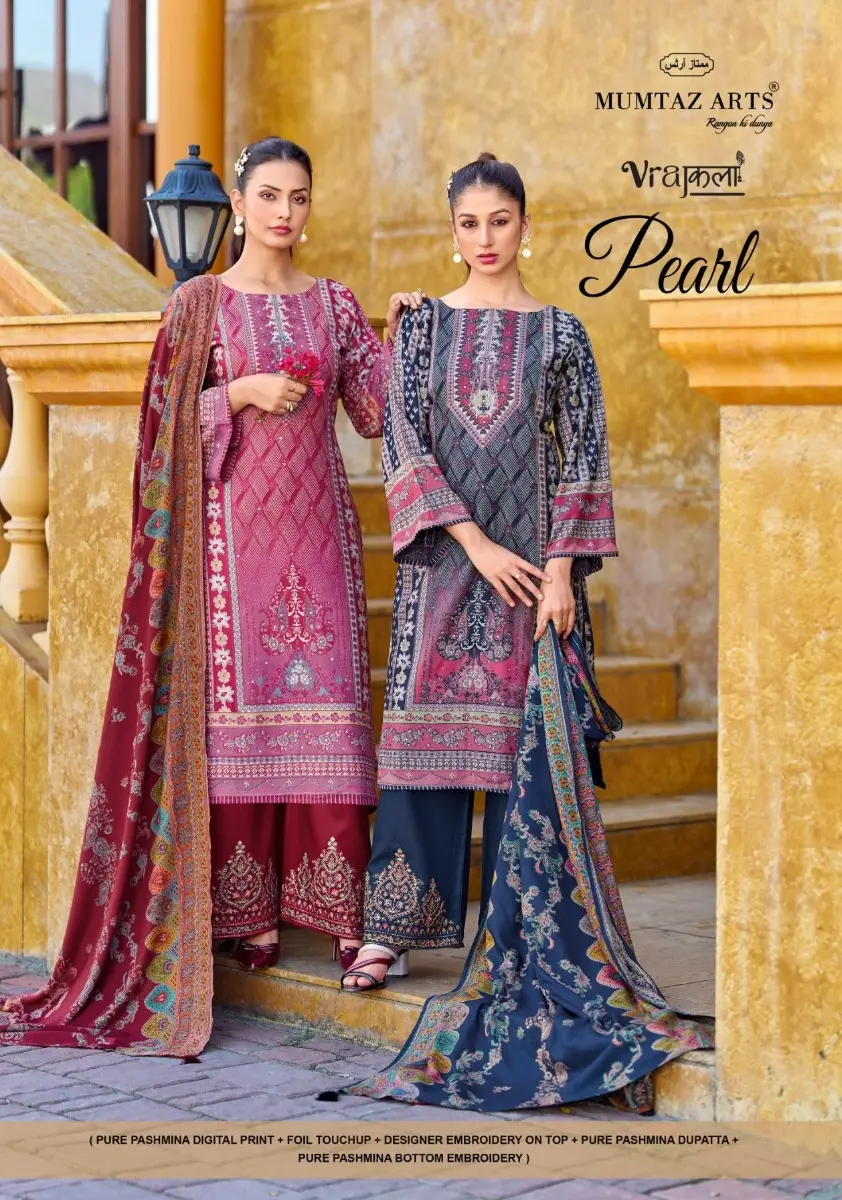 MUMTAZ ARTS PEARL PASHMINA