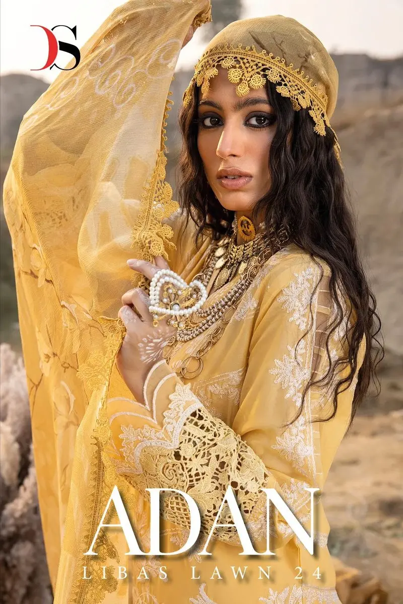 DEEPSY SUITS ADAN LIBAS LAWN 24 Chiffon Dupatta