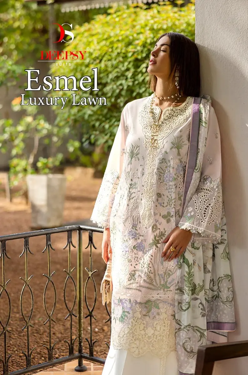 DEEPSY SUITS ESMEL LUXURY LAWN COTTON DUPATTA