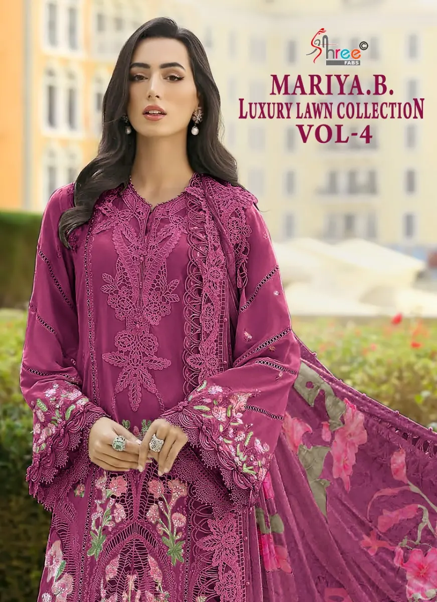 SHREE FABS MARIYA B LUXURY LAWN COLLECTION VOL 4 COTTON DUPATTA