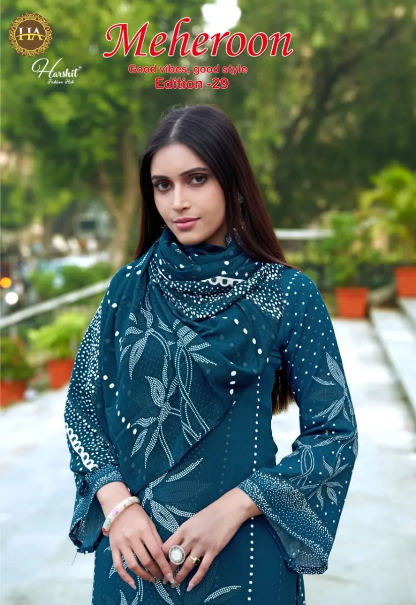 ALOK SUITS HARSHIT MEHEROON VOL 29