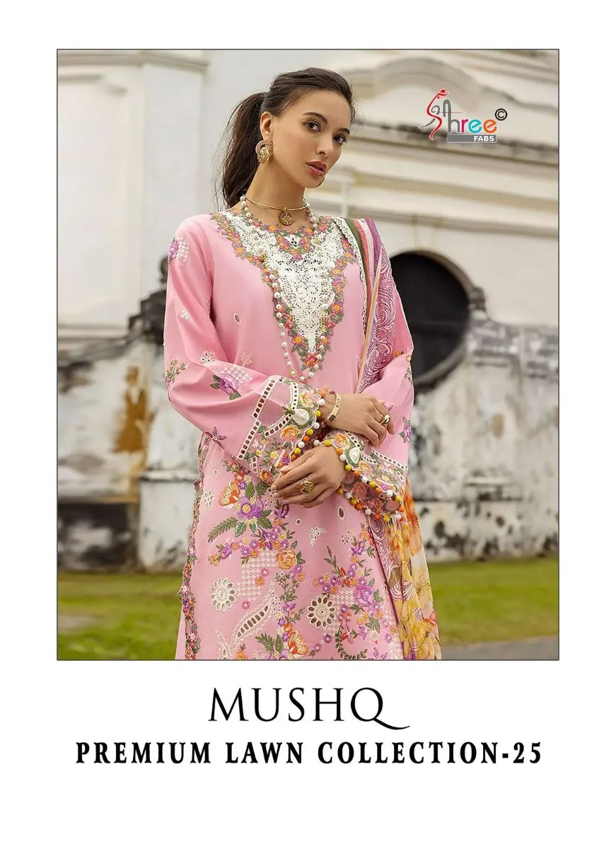 SHREE FABS MUSHQ PREMIUM LAWN COLLECTION 2 COTTON DUPATTA