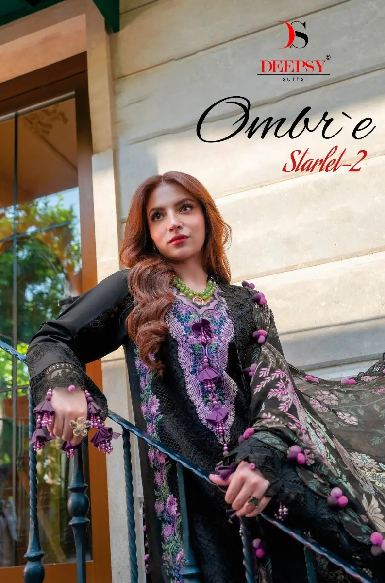 DEEPSY SUITS OMBRE STARLET 2 COTTON DUPATTA