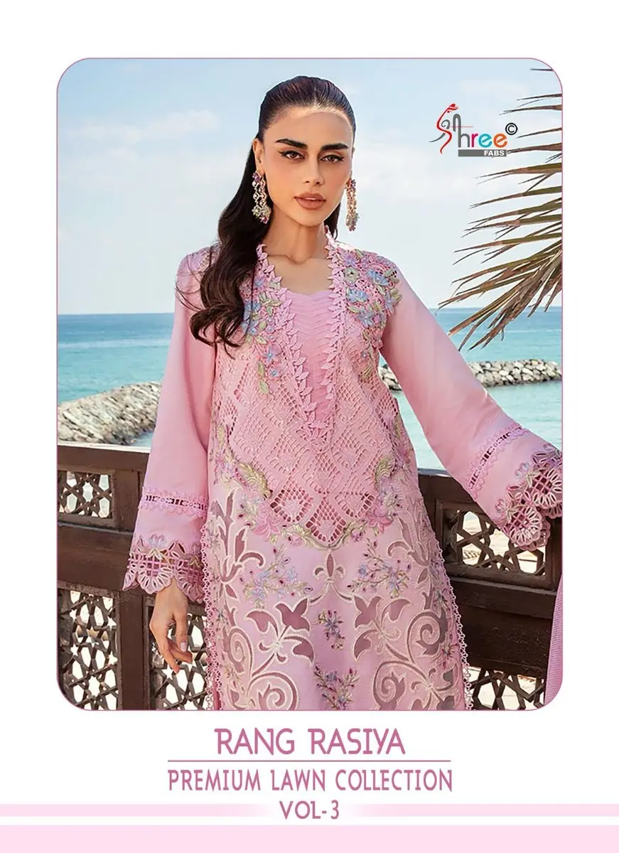 SHREE FABS RANG RASIYA PREMIUM LAWN COLLECTION VOL 3