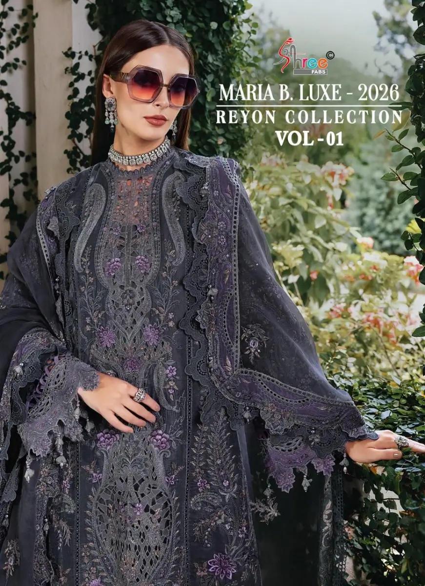 SHREE FABS MARIYA B LUXE 2026 REYON COLLECTION VOL 1 COTTON DUPATTA