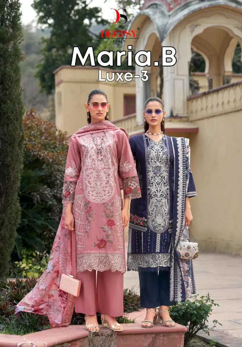 DEEPSY SUITS MARIA B LUXE 25 3 COTTON DUPATTA