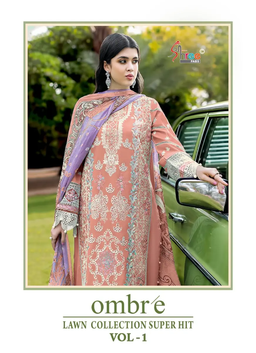 SHREE FABS OMBRE LAWN COLLECTION SUPERHIT VOL 1 CHIFFON DUPATTA