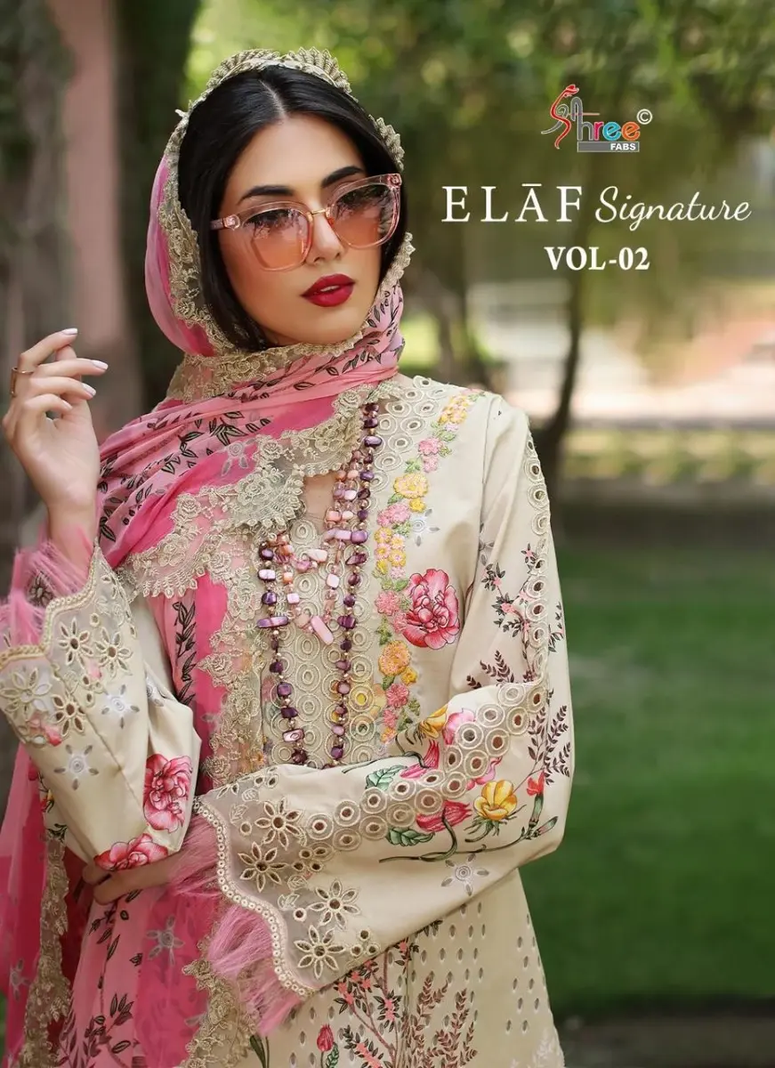 SHREE FABS ELAF SIGNATURE VOL 2 CHIFFON DUPATTA