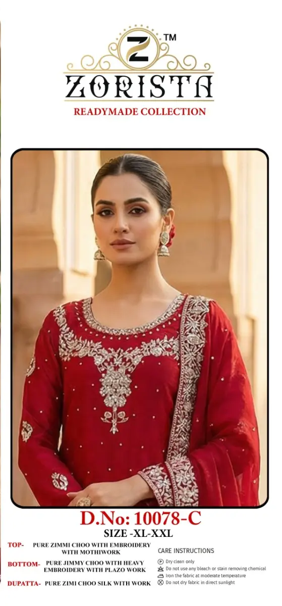 ZORISTA READYMADE COLLECTION D NO 10078 ABCD