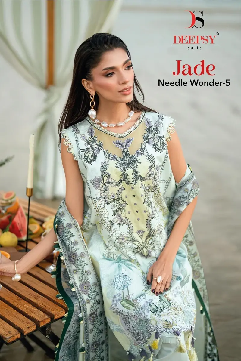 DEEPSY SUITS Jade Needle wonder vol 5 Cotton Dupatta