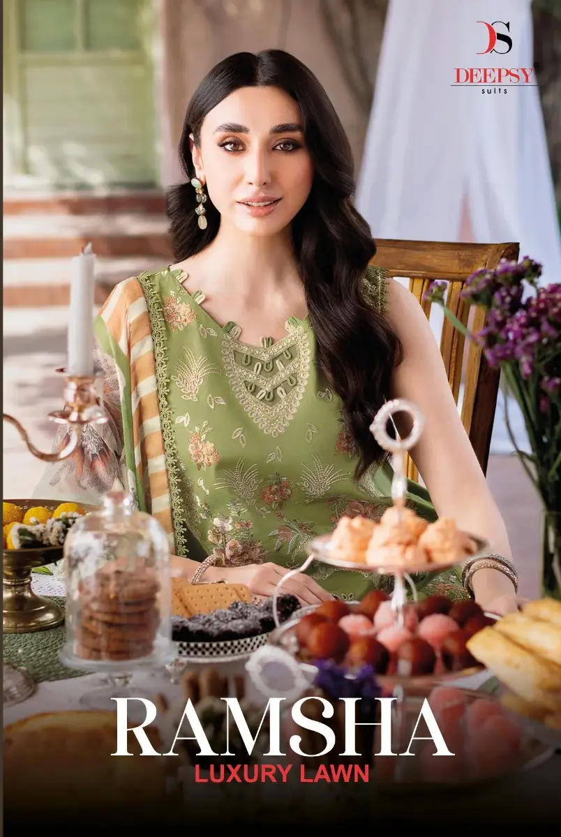 DEEPSY SUITS RAMSHA luxury lawn 2026 Cotton Dupatta