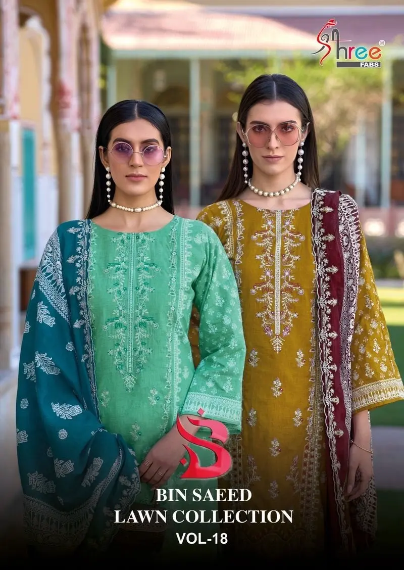 SHREE FABS BIN SAEED LAWN COLLECTION VOL 18