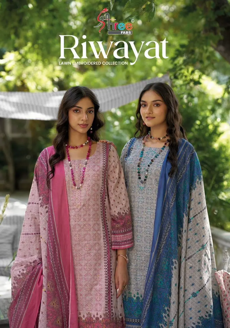 SHREE FABS RIWAYAT LAWN EMBROIDERED COLLECTION 2025