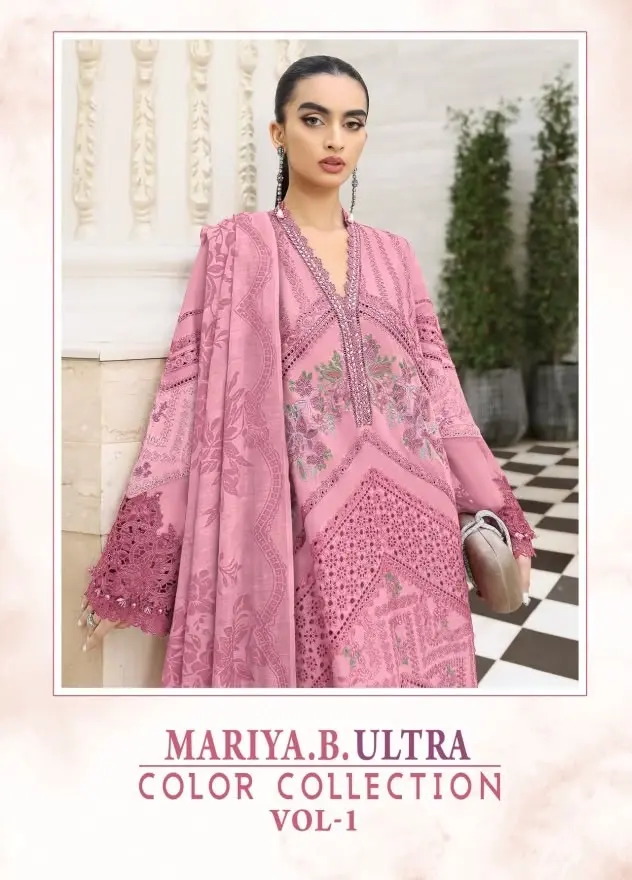 SHREE FABS MARIA B ULTRA COLOUR COLLECTION VOL 1 CHIFFON DUPATTA WITH OPEN IMAGES