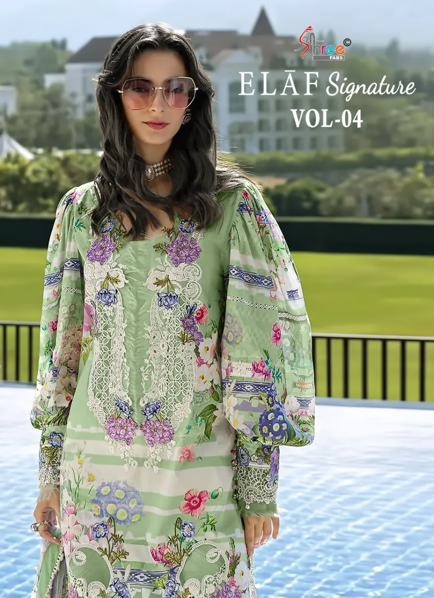 SHREE FABS ELAF SIGNATURE VOL 4 CHIFFON DUPATTA