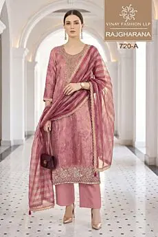 Vinay Kuleesh Rajgharana: Catalogue photo 3 showing clothing in pink.