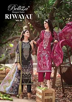 Belliza Riwayat Vol 20 cover with black and burgundy printed suits