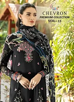 SHREE FABS CHEVRON PREMIUM COLLECTION VOL 13 CHIFFON DUPATTA