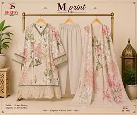 DEEPSY SUITS MARIA B MPRINT VOL 7 COTTON DUPATRTA READYMADE COLLECTION