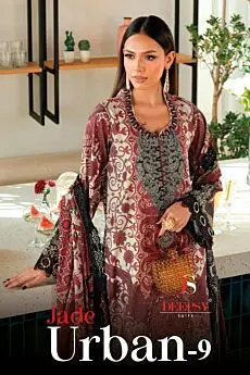 DEEPSY SUITS Jade Urban Lawn vol 9 Cotton Dupatta