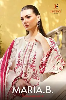 DEEPSY SUITS Maria B Premium Embroidered vol 4 Chiffon Dupatta