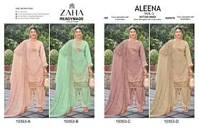 ZAHA Aleena vol 2 Readymade Dno 10353 ABCD