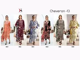 Deepsy Cheveron vol 13 Cotton Dupatta with open image