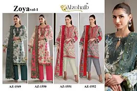 ALZOHAIB ZOYA VOL 1 COTTON DUPATTA WITH OPEN IAGES
