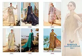 SHREE FABS MARIYA B LUXURY LAWN VOL 2 cotton dupatta with open images