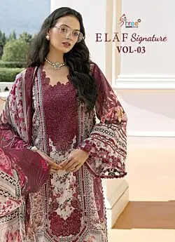  SHREE FABS ELAF SINGNATURE VOL 3 CHIFFON DUPATTA