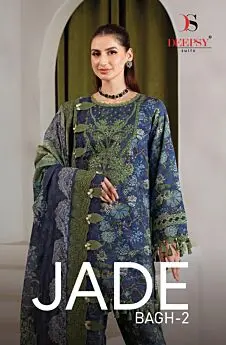 DEEPSY SUITS JADE BAAGH 2 CHIFFON DUPATTA