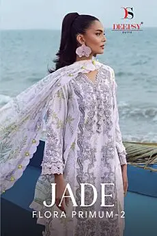 DEEPSY SUITS JADE FLORA PREMIUM 2 COTTON DUPATTA