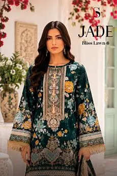 DEEPSY SUITS JADE BLISS LAWN VOL 6 CHIFFON DUPATTA