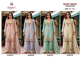 DEEPSY SUITS READYMADE COLLECTION DNO 3473 ABCD