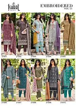 ISHAAL EMBROIDERED VOL 21