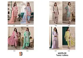 SHRADDHA DESIGNER MUZLIN SANA SAFINAZ cotton dupatta with open images