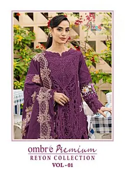 SHREE FABS OMBRE PREMIUM REYON COLLECTION VOL 1 WITH OPEN IMAGES