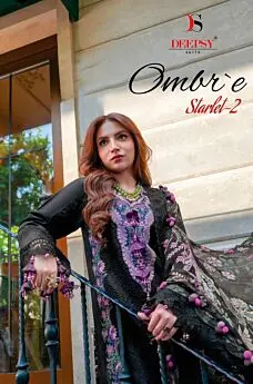 DEEPSY SUITS OMBRE STARLET 2 COTTON DUPATTA