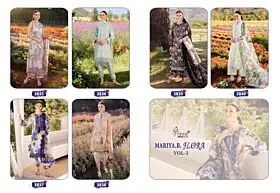 SHREE FABS MARIA B FLORA 3 cotton dupatta