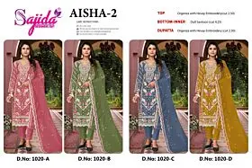 SAJIDA AISHA VOL 2 DNO 1020 ABCD with open images